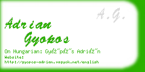 adrian gyopos business card